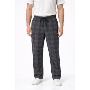 American Eagle Mens Performance Nylon Jogger Pants Sz XS Plaid Taper Golf Zip Po